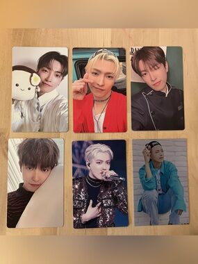 Set of 6 OFFICIAL Hongjoong of Ateez photocards! Kim Hongjoong